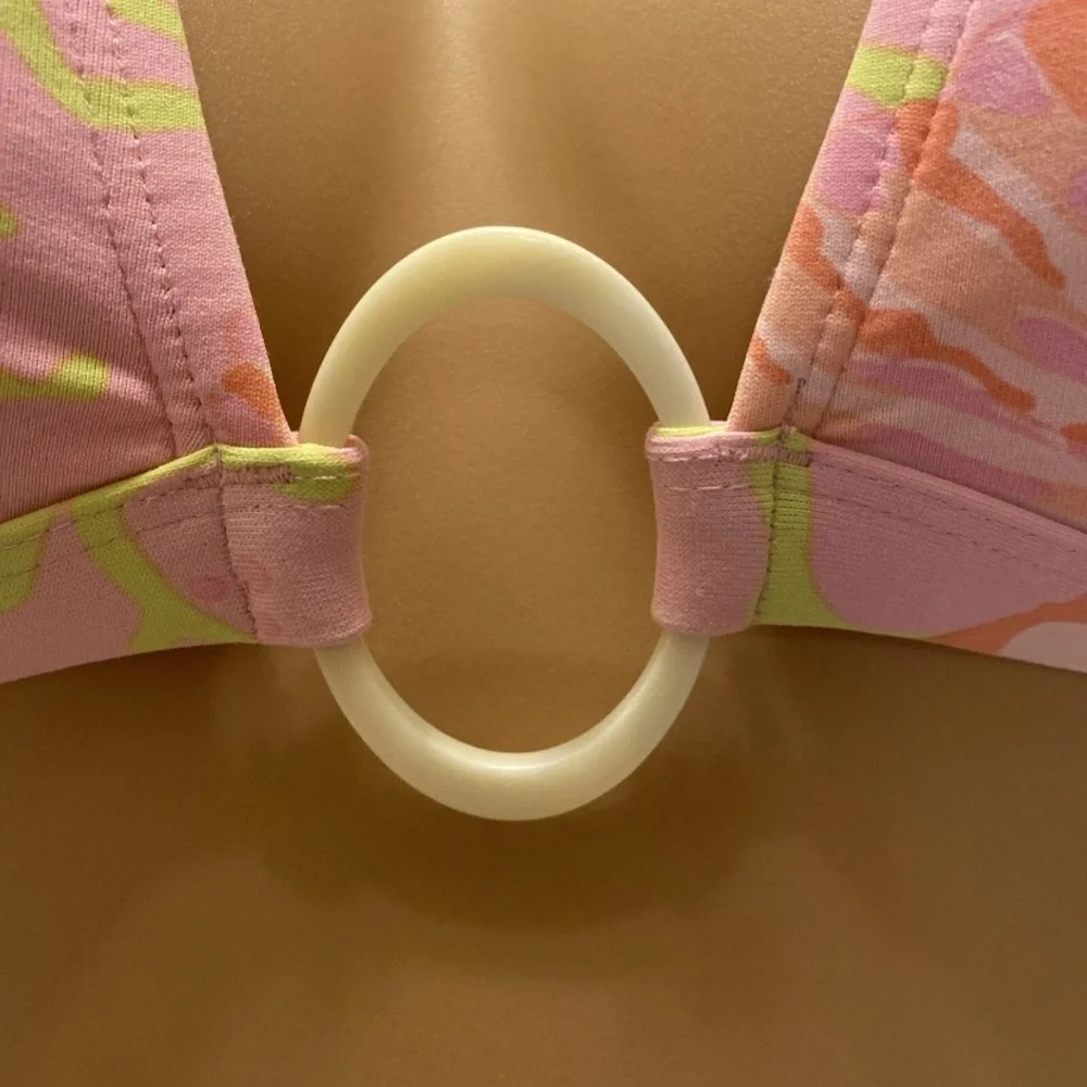 Tommy Hilfiger Pink Sea Life Shell Bikini Top